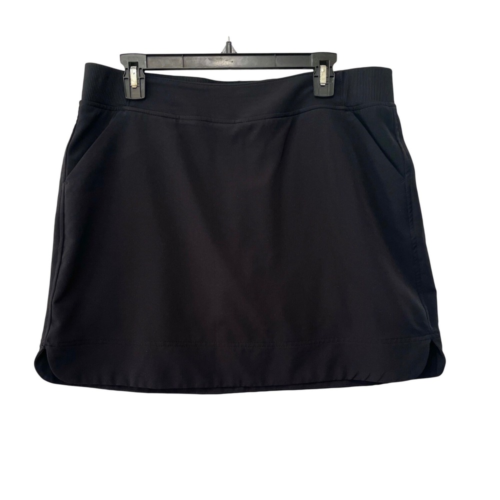 32 Degrees Skort Women Large Black Athletic Golf Tennis Built-in Shorts Pocket